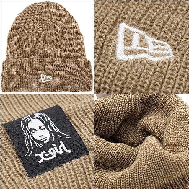 X-girl ニューエラ NEWERA ニット帽 エックスガール ソフトカフ X-girl ニューエラ NEWERA ニット帽 エックスガール ソフトカフ