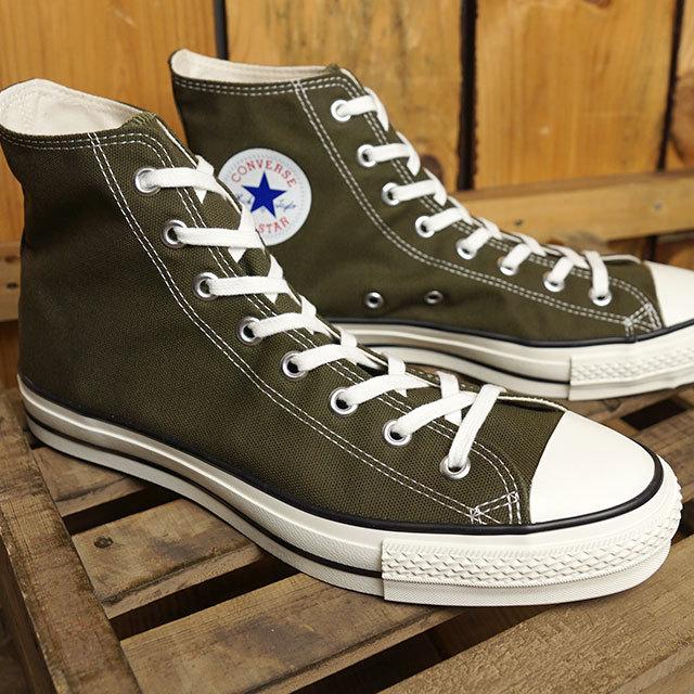 コンバース Converse キャンバス オールスター J ハイカット スニーカー Ss22 Canvas All Star J Hi メンズ レディース 日本製 限定モデル カーキ Shoetime 通販 Yahoo ショッピング