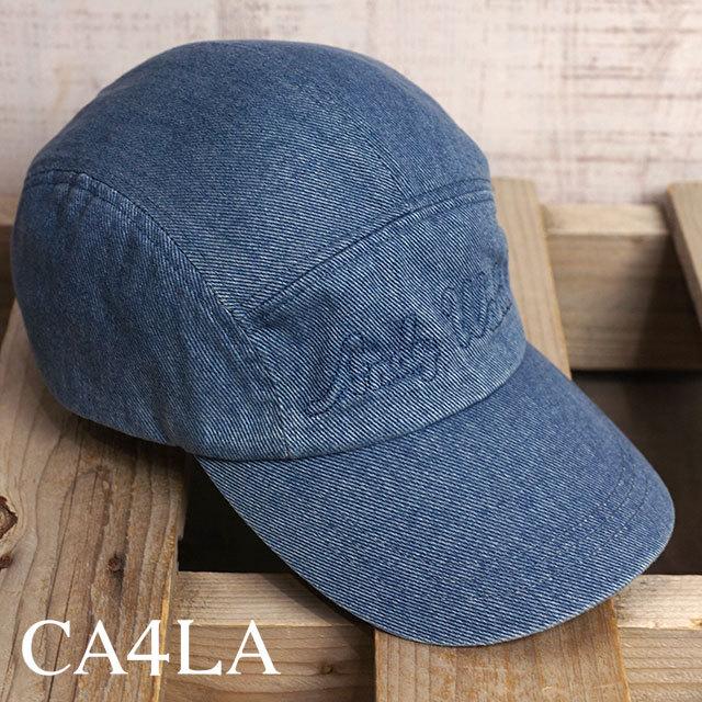 CA4LA カシラ アンディ・ウォーホル ロゴ デニムキャップ CA4LA カシラ アンディ・ウォーホル ロゴ デニムキャップ
