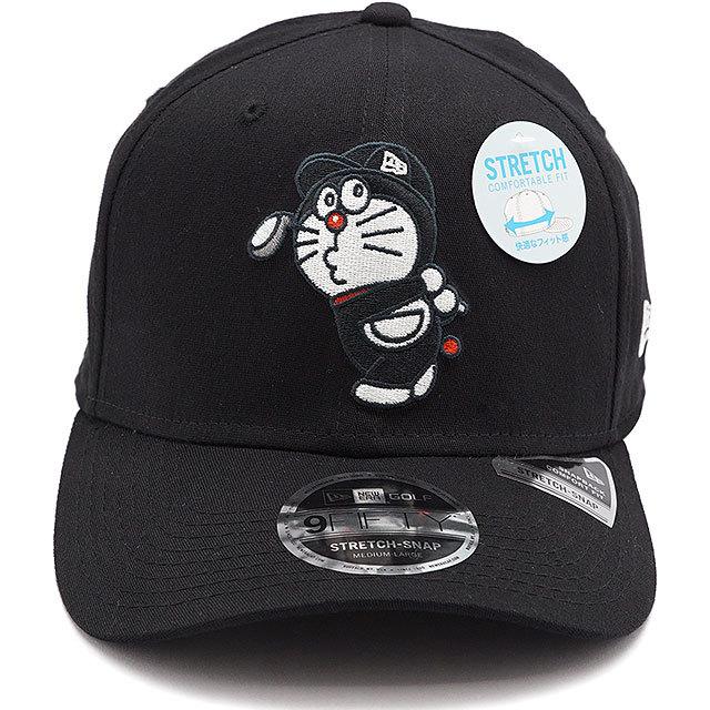 レア【ニューエラ×ドラえもん】限定コラボ ブラック ロゴ ゴルフ キャップ 黒 NEW ERA（ニューエラ） ゴルフ NEWERA GOLF コラボ ドラえもんキャップ