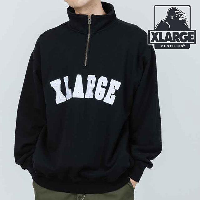 エクストララージ XLARGE ハーフジッププルオーバースウェット メンズ