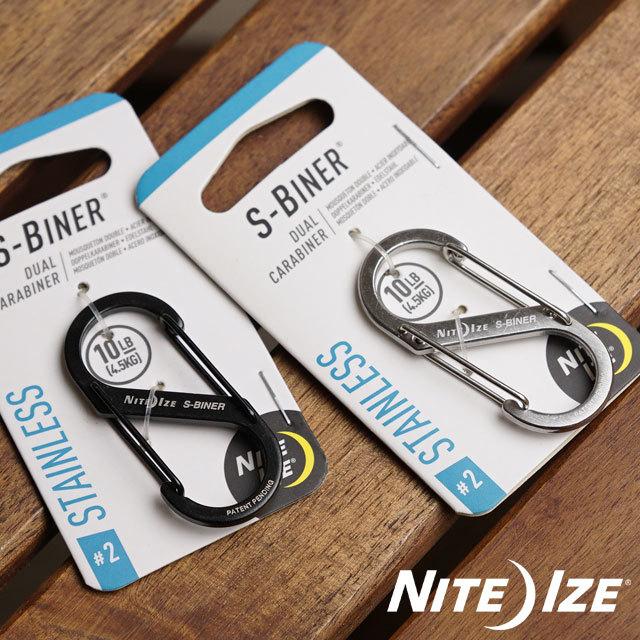 ナイトアイズ NITE IZE S型カラビナ エスビナー #2 SB2-03-01 SB2-03-11 NI00737 NI00743 アウトドア キャンプ ステンレス製 正規取扱店 | NITE IZE
