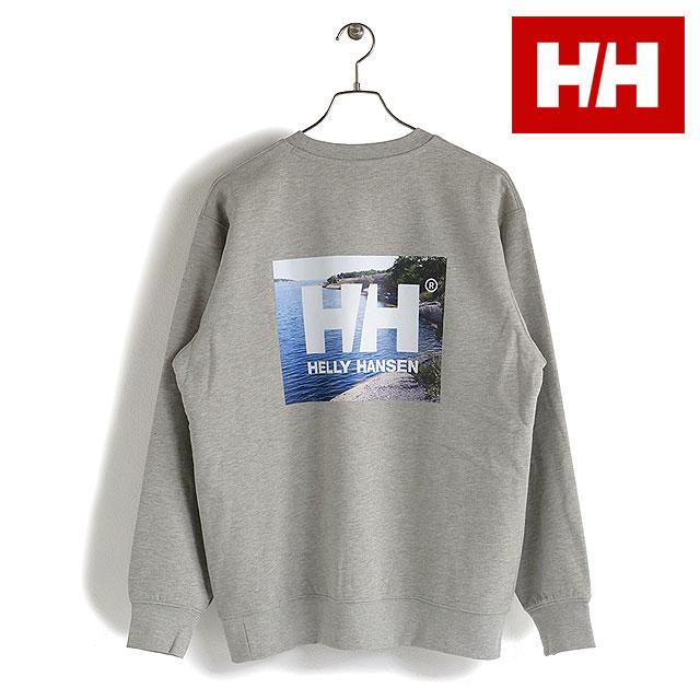 【美品】 HELLY HANSEN バックフォト クルーネック スウェット HELLY HANSEN（ヘリーハンセン） メンズ バックフォトスウェットクルー