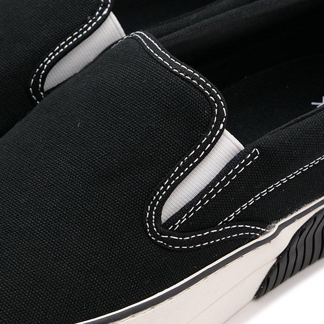 スラック フットウェア SLACK FOOTWEAR メンズ スニーカー スケイル SL2290-099 FW22 SCALE キャンバススリッポン BLACK WHITE BLACK | SLACK FOOTWEAR | 03