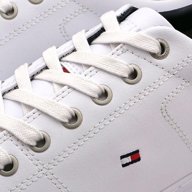 トミーヒルフィガー TOMMY HILFIGER メンズ スニーカー エッセンシャルレザースニーカー FM02157-100 FW22 ESSENTIAL LEATHER SNEAKER WHITE 白 ホワイト系｜mischiefstyle｜04