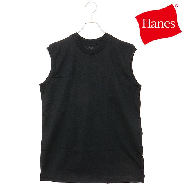 ヘインズ Hanes ヘインズTシャツ クロ スリーブレスTシャツ HM3-B202 SS25 1P Hanes T-SHIRTS KURO メンズ ノースリーブ タンクトップ無地 BLACK 正規取扱店