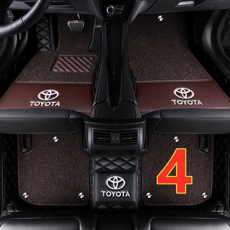トヨタ Toyota アクア 2012~ ロゴ ダブルレイヤー フロアマット トランクマット 前後座席 右ハンドル用｜mise1｜05