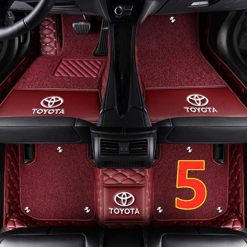 トヨタ Toyota アクア 2012~ ロゴ ダブルレイヤー フロアマット トランクマット 前後座席 右ハンドル用｜mise1｜06