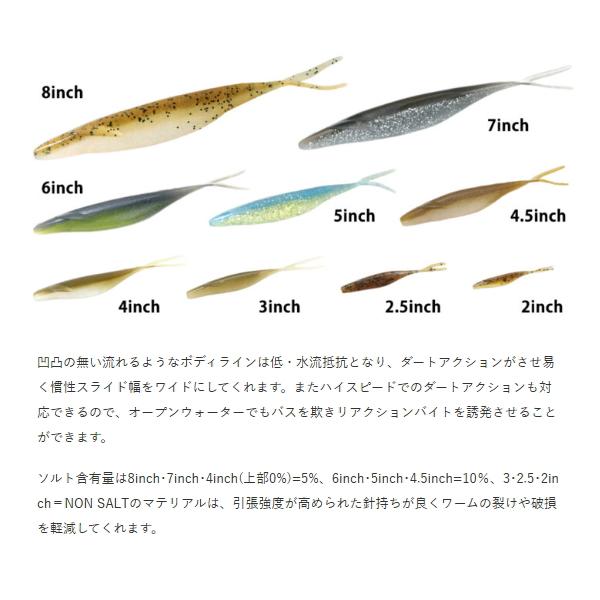 deps（デプス） サカマタシャッド4．5インチ : ミシマつり具店