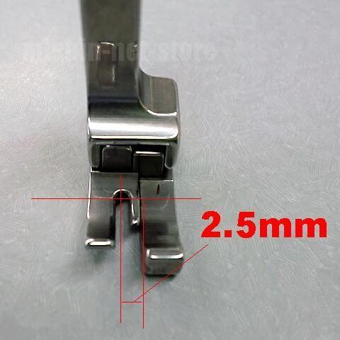 汎用品JUKI職業用ミシンシュプール対応品 『右段付き押え２．５ｍｍ』(段押えコバステッチ押さえ)パッケージなし省コスト簡素梱包2.5mm｜mishin｜02