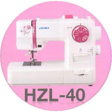 JUKI ミシン 本体 初心者 （ジューキミシン） 電子 HZL-40 送料