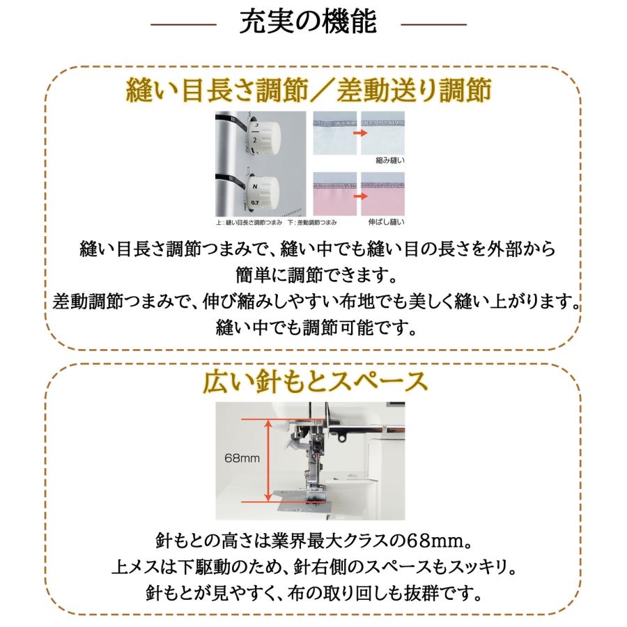 ロックミシン ジューキ JUKI MO3000 MO-3000 エアリー 2本針4本糸 ロック 簡単 ミシン 初心者 爆買の画像