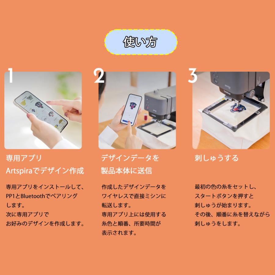 ブラザー工業 ブラザー 刺しゅう専用機 SKiTCH PP1 刺しゅう ミシン