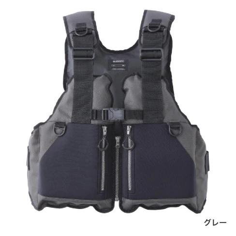 シマノ　ロックショアベスト　VF-029U グレー シマノ シマノ ロックショアベスト VF-029U : MIshop - 通販