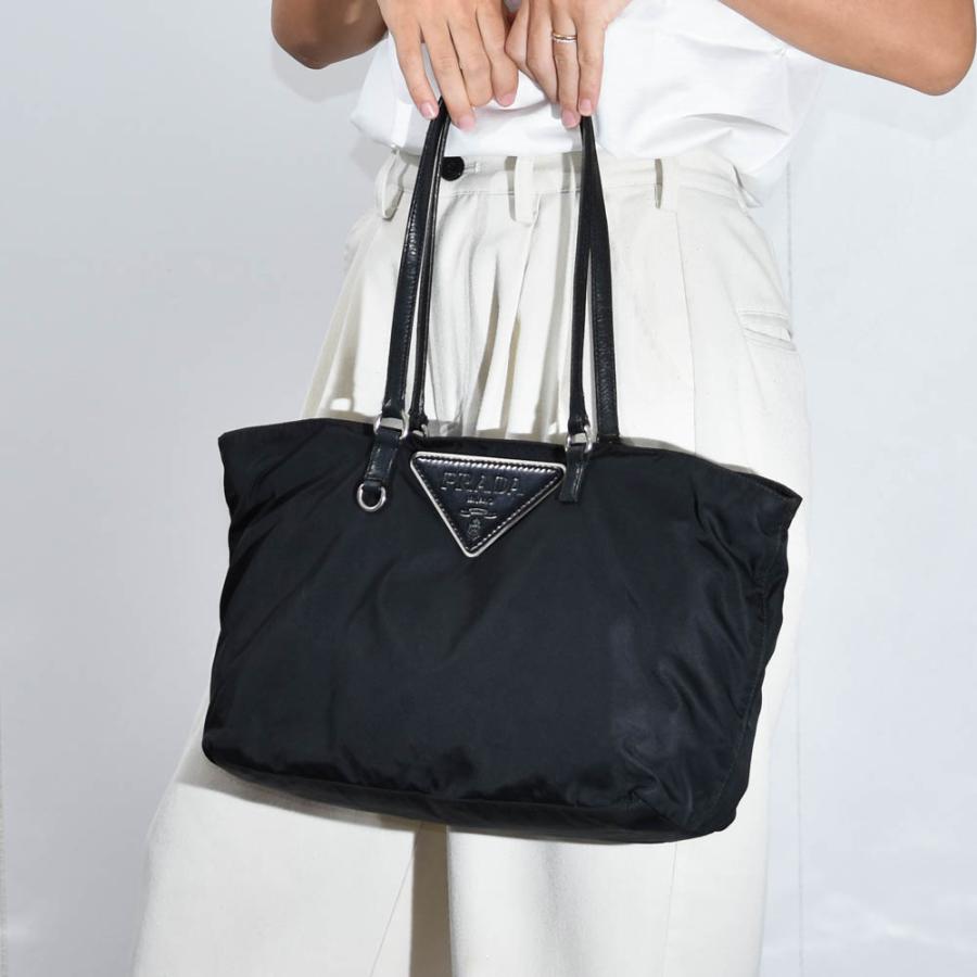 PRADA（プラダ） 中古USED PRADA トートバッグ ナイロン 三角プレート
