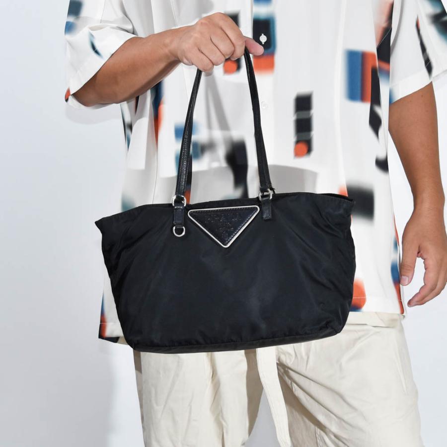 PRADA（プラダ） 中古USED PRADA トートバッグ ナイロン 三角プレート