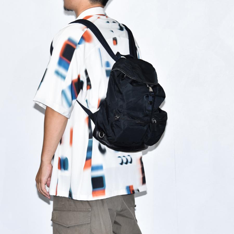 中古USED PRADA バッグパック リュック ナイロン ブラック 70436