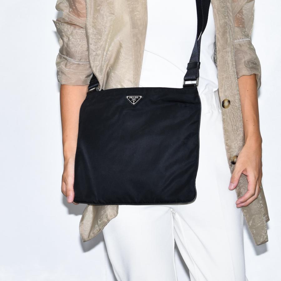 プラダ ショルダーバッグ プラダ ナイロン BT0741 ブラック ユニ