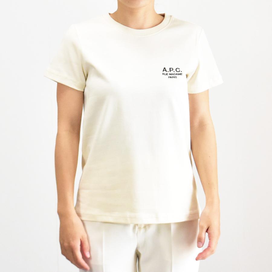 A.P.C. アーペーセー Tシャツ レディース ロゴ シンプル 半袖 A.P.C. アーペーセー Tシャツ レディース ロゴ シンプル 半袖