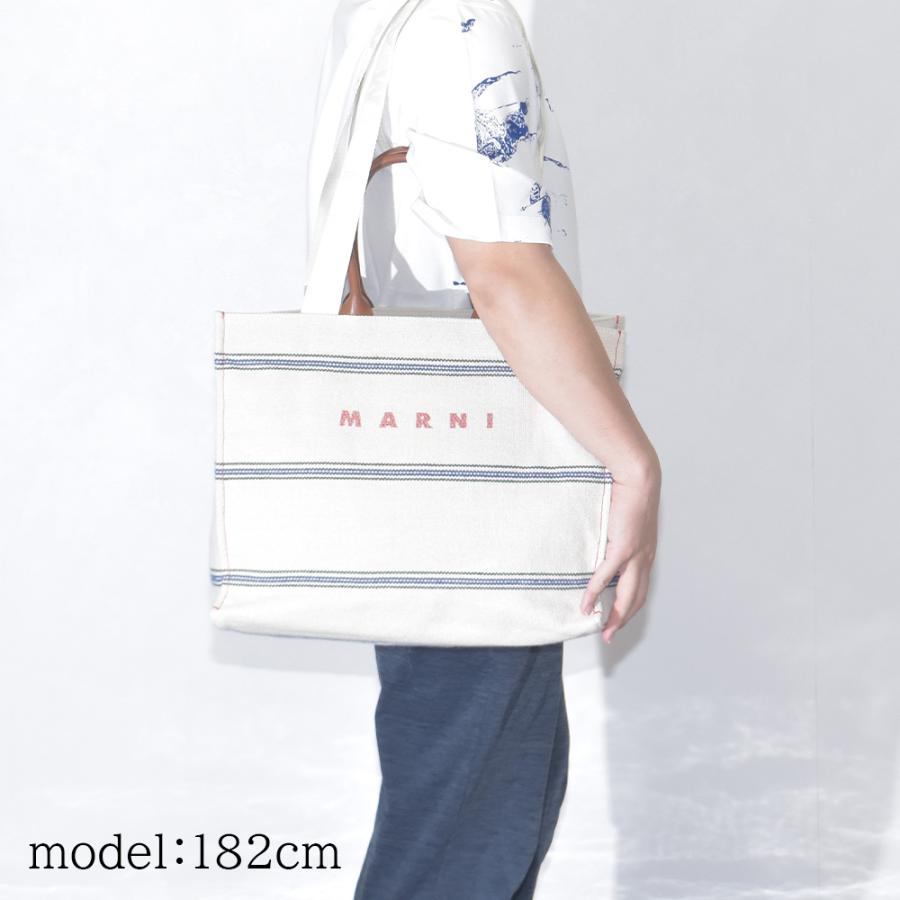 MARNI マルニ バッグ トートバッグ クリーム ストライプ MARNI マルニ バッグ トートバッグ クリーム ストライプ