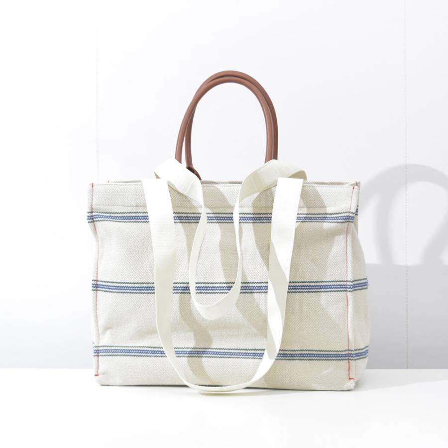 MARNI マルニ バッグ トートバッグ クリーム ストライプ MARNI マルニ バッグ トートバッグ クリーム ストライプ