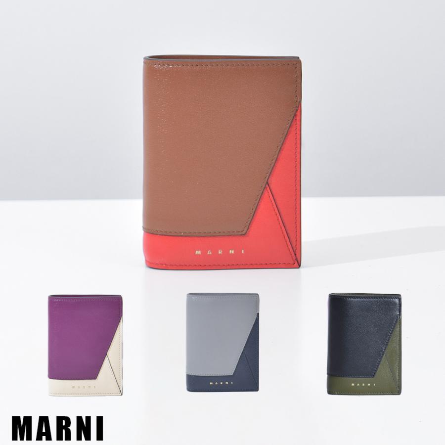 MARNI マルニ 財布 2つ折り財布 レディース 本革 ブランド