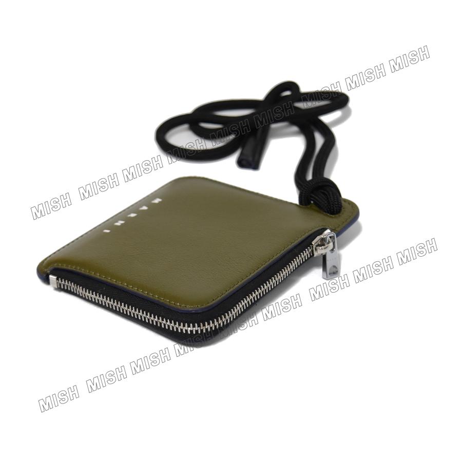 マルニネックストラップ付き ミニウォレット L字ファスナーコインケース 小銭入れ マルニネックストラップ付き ミニウォレット L字ファスナー