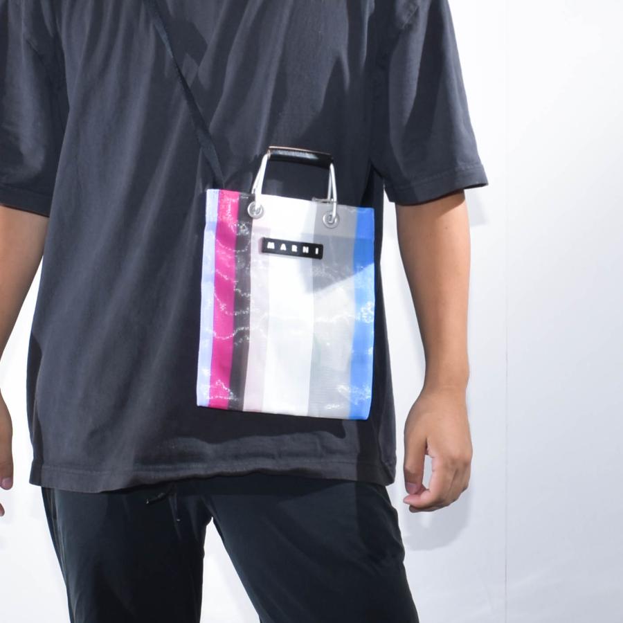 MARNI マルニ ショルダーバッグ メッシュ ミニ ストライプ MARNI マルニ ショルダーバッグ メッシュ ミニ ストライプ