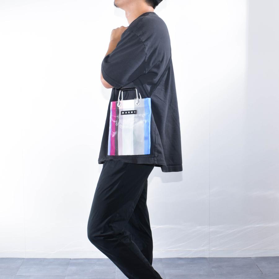 MARNI マルニ ショルダーバッグ メッシュ ミニ ストライプ MARNI マルニ ショルダーバッグ メッシュ ミニ ストライプ