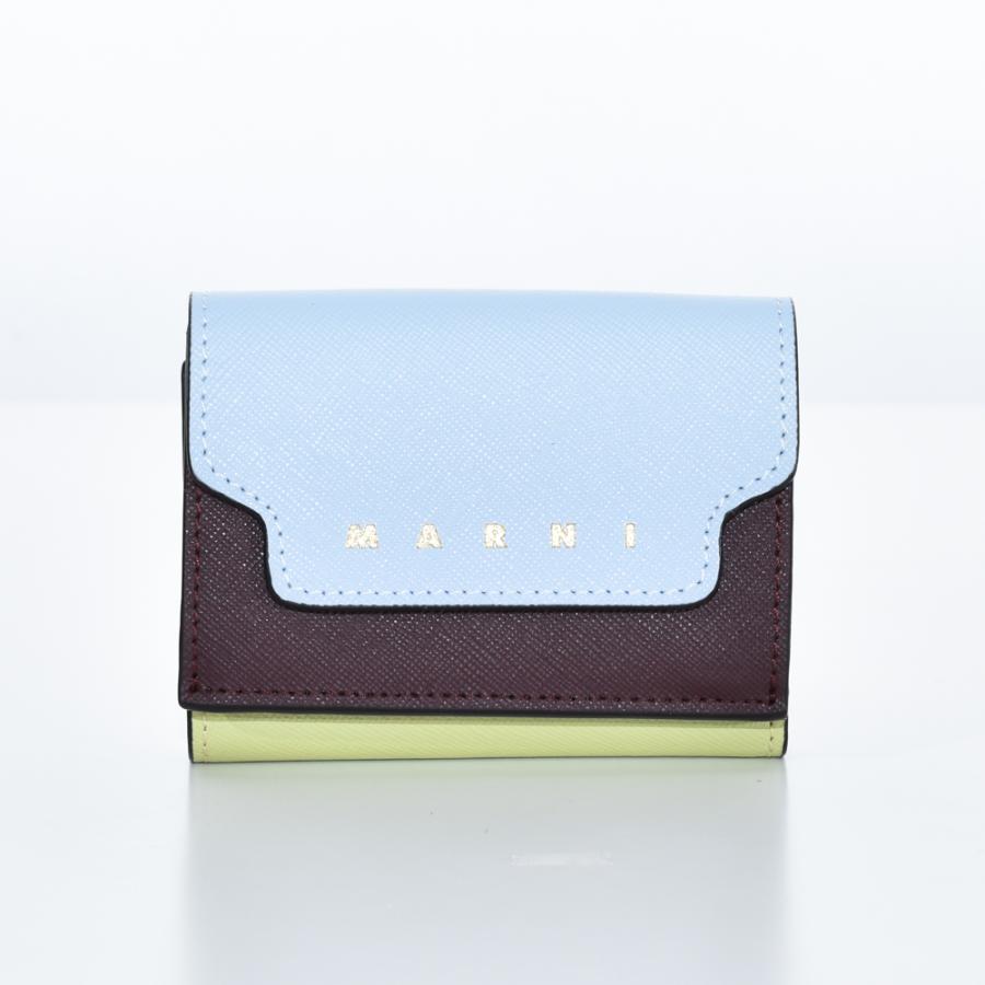 MARNI（マルニ） 財布 レディース ブルー ブラウン グリーン