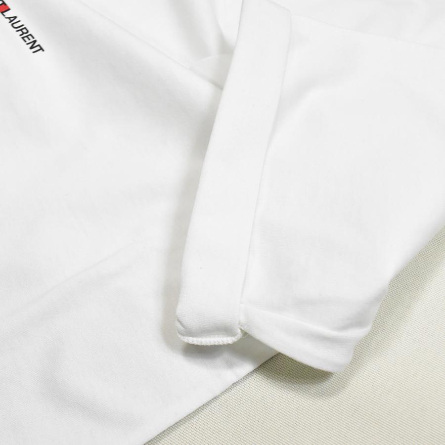 SAINT LAURENT サンローラン Tシャツ ロゴ レディース 半袖 黒 SAINT LAURENT サンローラン Tシャツ ロゴ レディース 半袖 黒