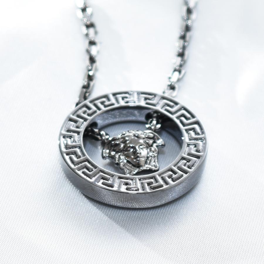 VERSACE ヴェルサーチ ネックレス メンズ グリークリング