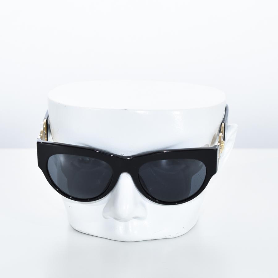 【美品】ヴェルサーチ サングラス メデューサ ゴールド/ブラック VERSACE ヴェルサーチ サングラス メデューサ ブラック ゴールド