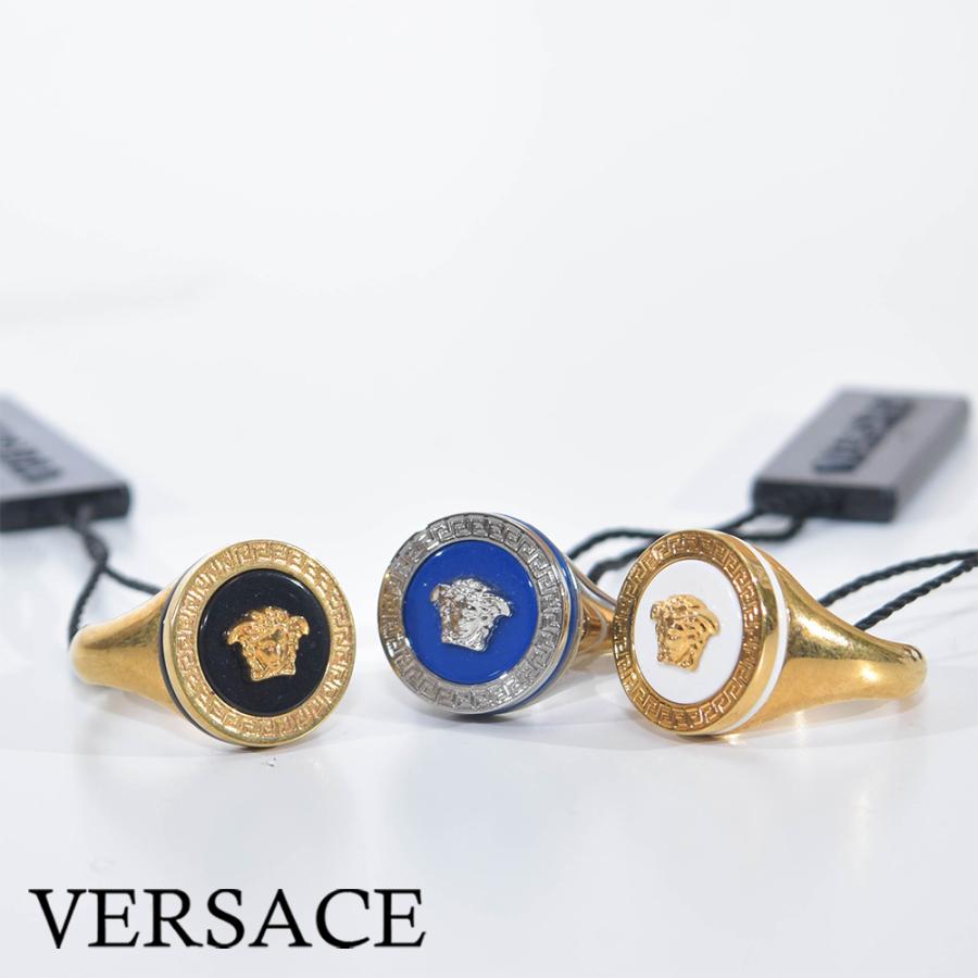 VERSACE ヴェルサーチ 指輪 リング メンズ ゴールド ブラック VERSACE ヴェルサーチ 指輪 リング メンズ ゴールド ブラック