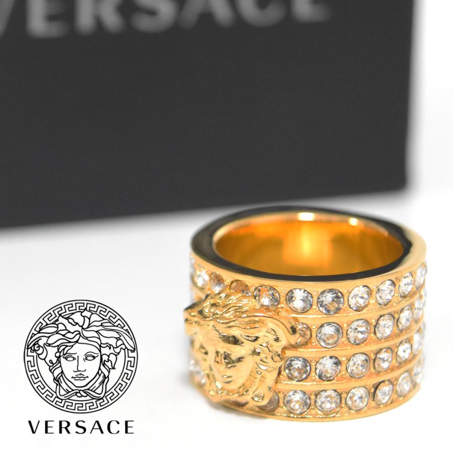 VERSACE ヴェルサーチ 指輪 リング レディース メンズ 太め 幅広 VERSACE ヴェルサーチ 指輪 リング レディース メンズ 太め 幅広