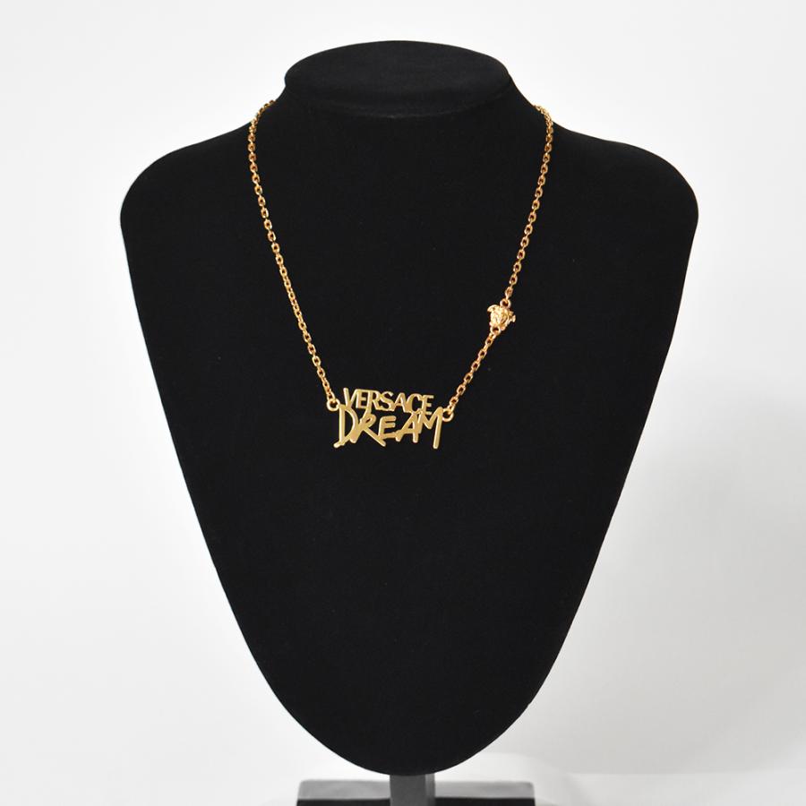 VERSACE ヴェルサーチ ネックレス ゴールド ロゴ DREAM ミニ VERSACE ヴェルサーチ ネックレス ゴールド ロゴ DREAM ミニ