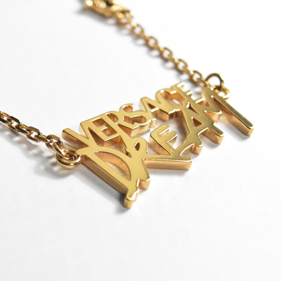 VERSACE ヴェルサーチ ネックレス ゴールド ロゴ DREAM ミニ VERSACE ヴェルサーチ ネックレス ゴールド ロゴ DREAM ミニ