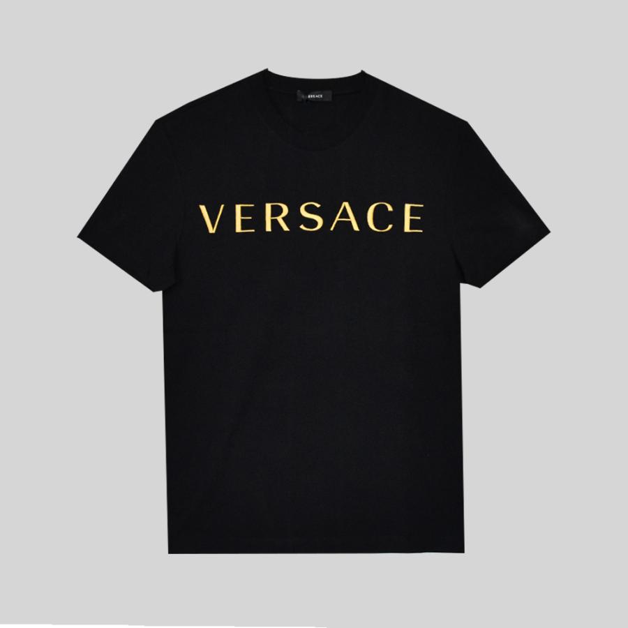 ヴェルサーチ Tシャツ メンズ VERSACE 半袖 ブランド 人気 刺繍ロゴ