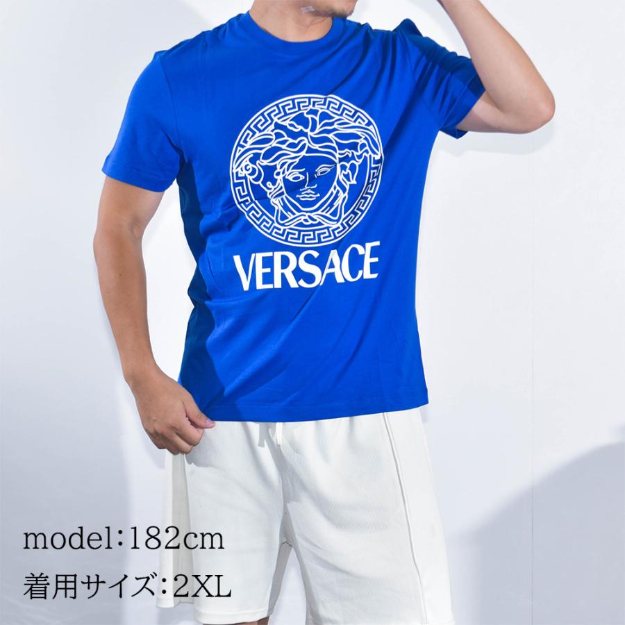 VERSACE ヴェルサーチ Tシャツ メンズ 半袖 ブラック 黒 VERSACE ヴェルサーチ Tシャツ メンズ 半袖 ブラック 黒