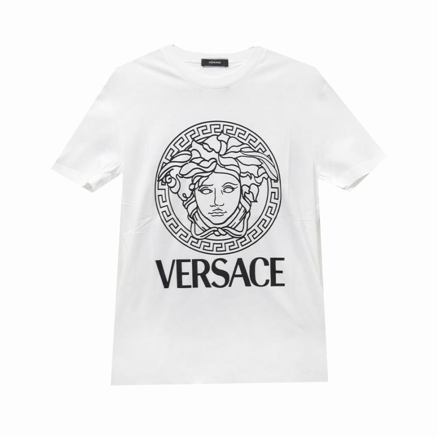 VERSACE ヴェルサーチ Tシャツ メンズ 半袖 ブラック 黒 VERSACE ヴェルサーチ Tシャツ メンズ 半袖 ブラック 黒
