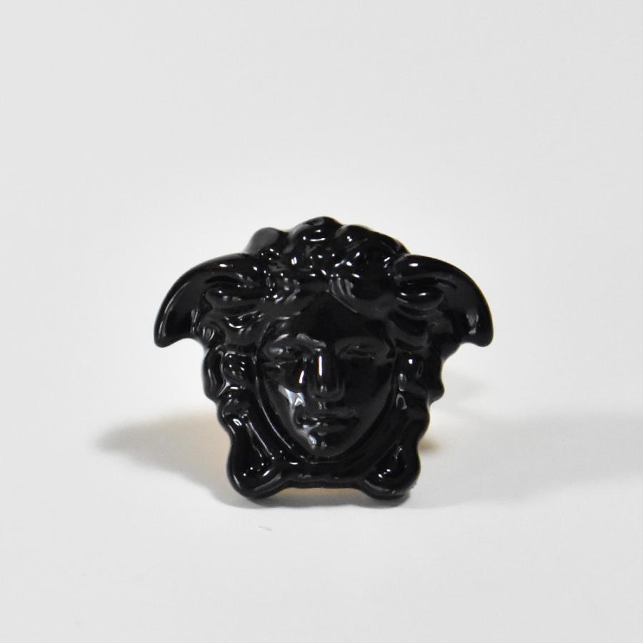 VERSACE ヴェルサーチ ピアス ブラック メデューサ ゴールド VERSACE ヴェルサーチ ピアス ブラック メデューサ ゴールド