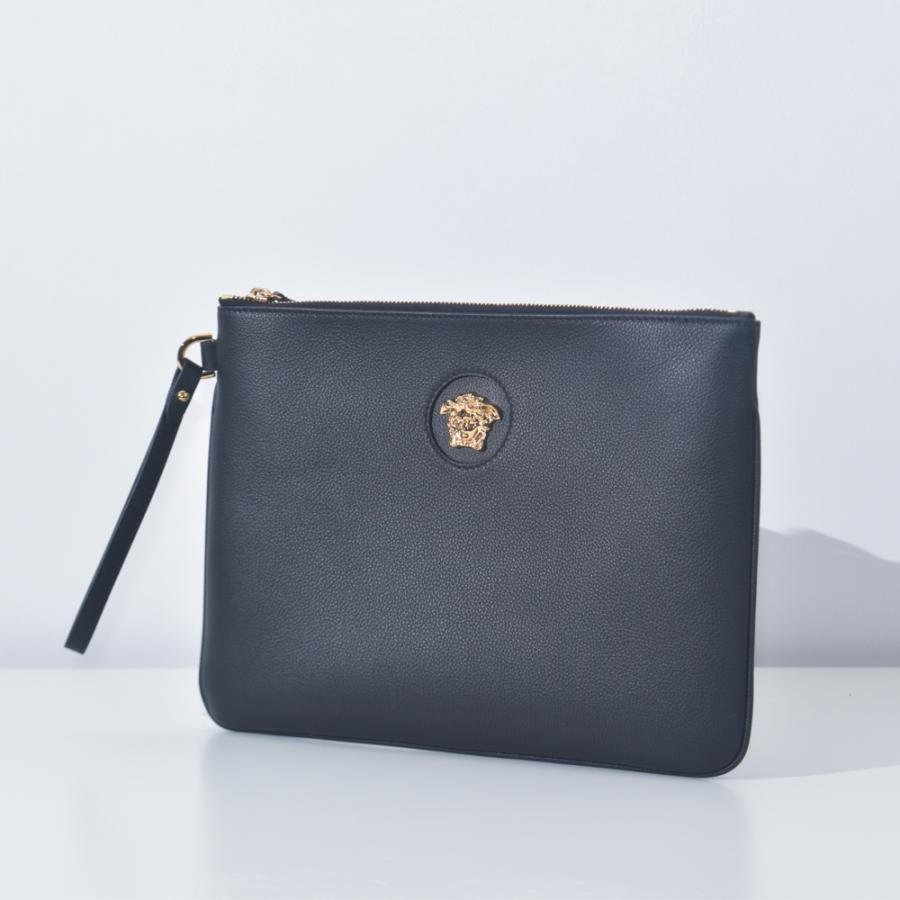 ほぼ未使用 VERSACE クラッチバッグ メデューサ ブラック 関税込】VERSACE ヴェルサーチェ◇メデューサ クラッチバッグ