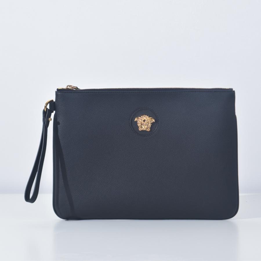 VERSACE ヴェルサーチ クラッチバッグ メデューサ ラージ 本革