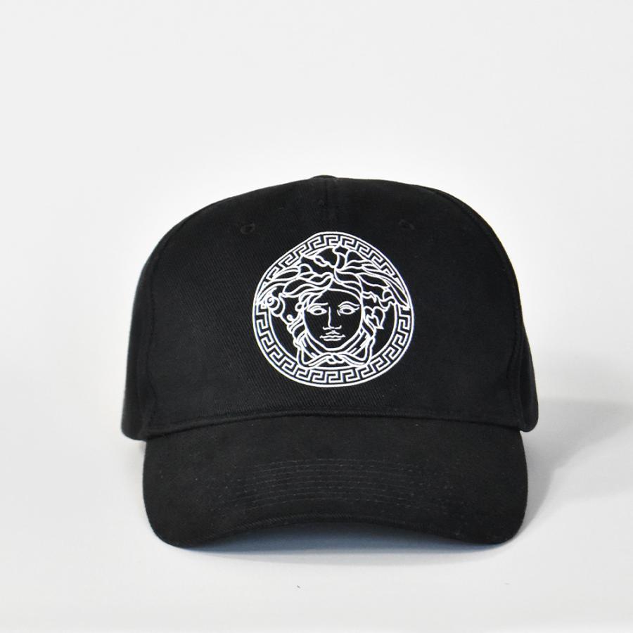 VERSACE ヴェルサーチ キャップ メデューサ ブラック ホワイト VERSACE ヴェルサーチ キャップ メデューサ ブラック ホワイト
