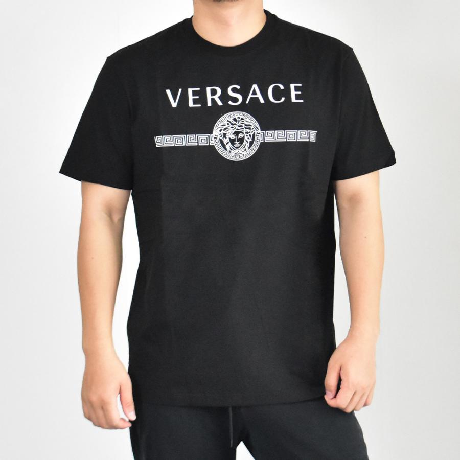 ヴェルサーチ Tシャツ メンズ 半袖 ブランド 人気 おしゃれ ロゴ