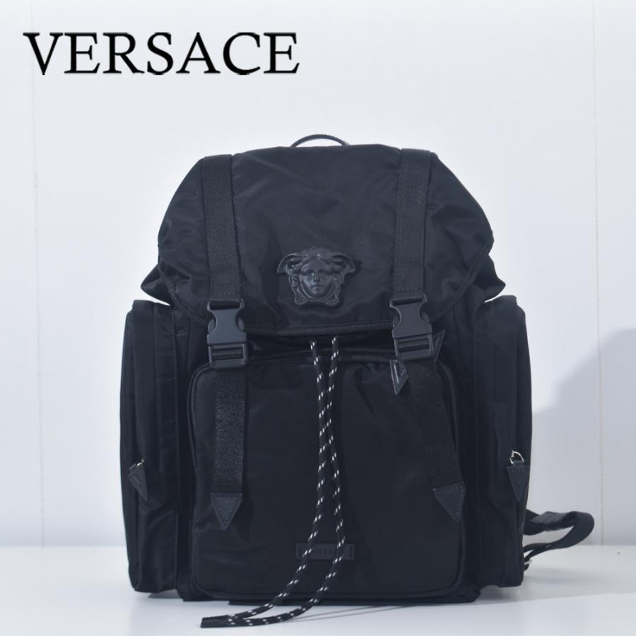 VERSACE ヴェルサーチ バックパック メデューサ ロゴ ナイロン メンズ  