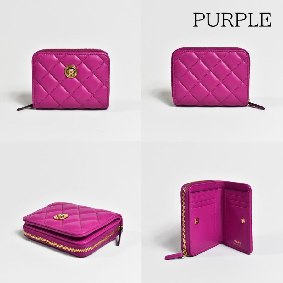VERSACE ヴェルサーチ 財布 二つ折り レディース ラウンドジップ VERSACE ヴェルサーチ 財布 二つ折り レディース ラウンドジップ