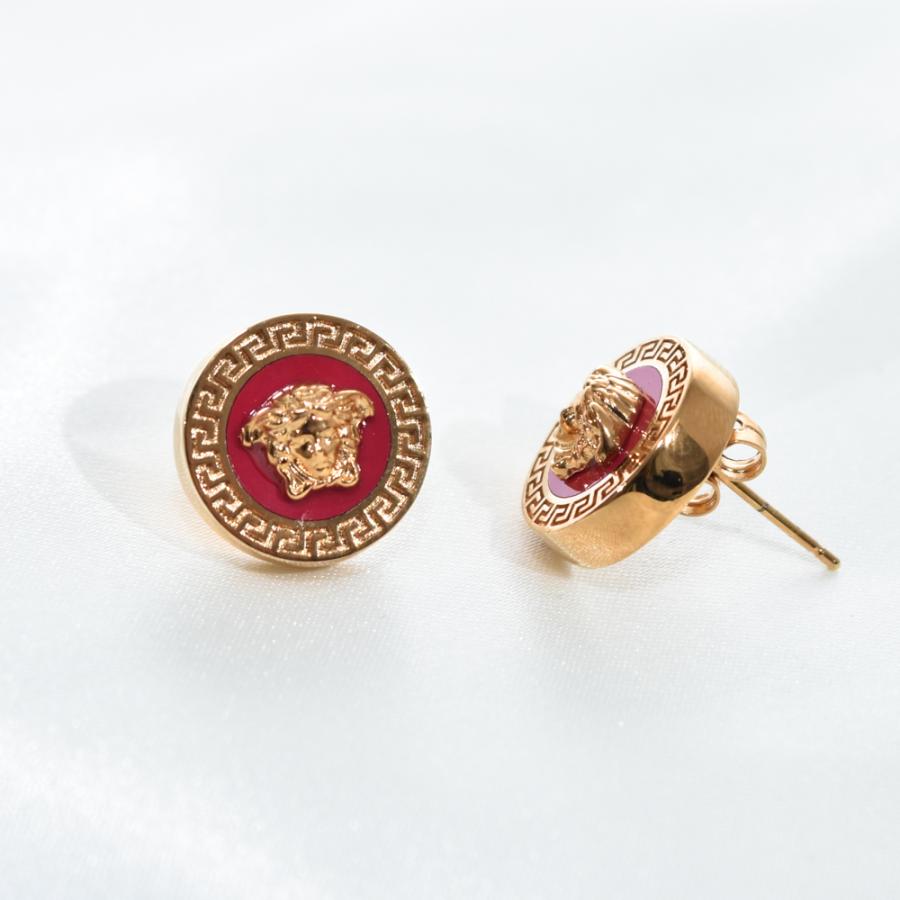 VERSACE ヴェルサーチ ピアス ゴールド メデューサ レジン