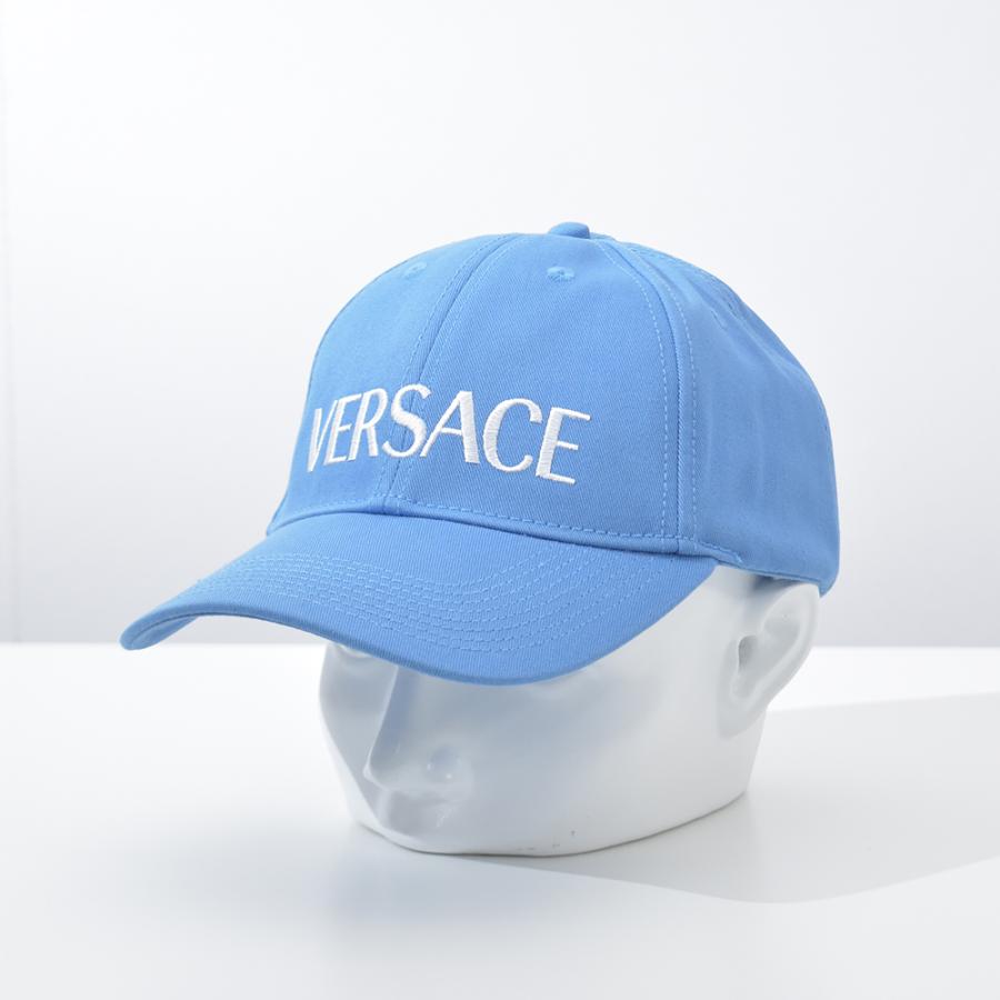 VERSACE ヴェルサーチ キャップ ロゴ 刺繍 ブラック ライト