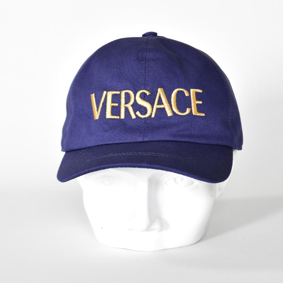 VERSACE⭐︎キャップ 楽天市場】ヴェルサーチ キャップ ロゴ 刺繍 ブラック ライト